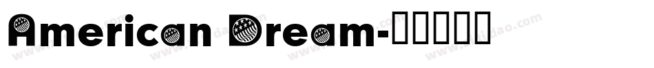 American Dream字体转换
